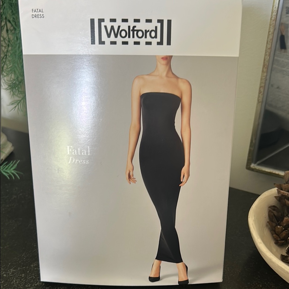 Wolford Black Strapless Bodycon Dress - Picture 2 of 2